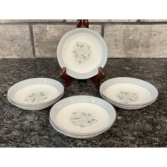 7 Vintage 5 1/2” Sheraton Fruit Berry Bowls Harmony House Fine China Sears #3250 - Picture 1 of 4